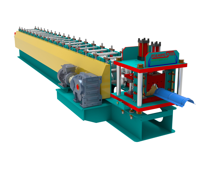 Roof tile corrugated machine