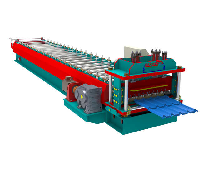 Master corrugated tile machine