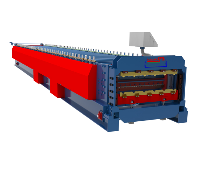 Double deck roll forming machine - Crimp curve machine